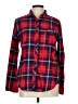 BDG 100% Cotton Plaid Red Long Sleeve Button-Down Shirt Size L - photo 1