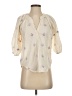 Dylan 100% Cotton Ivory 3/4 Sleeve Blouse Size XS - photo 1