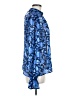French Connection 100% Polyester Blue Long Sleeve Blouse Size 8 - photo 4