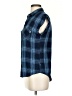 Vans Plaid Blue Short Sleeve Blouse Size XS - photo 5