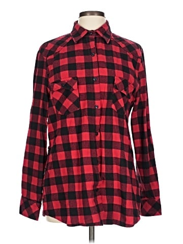 Matchstick Long Sleeve Button-Down Shirt (view 1)