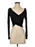 Melrose Black Long Sleeve Top Size S - photo 1