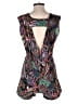Material Girl 100% Polyester Paisley Black Romper Size S - photo 2