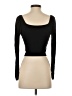 Melrose Black Long Sleeve Top Size S - photo 2