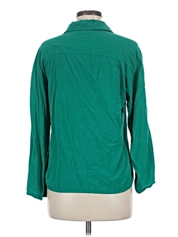 Max Studio 3/4 Sleeve Button-Down Shirt (view 2)
