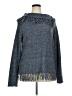 Crystal-Kobe Tweed Blue Pullover Sweater Size XL - photo 1