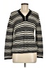 Christopher & Banks Stripes Black Pullover Sweater Size M - photo 1