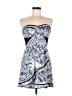 Hype Graphic Blue Cocktail Dress Size 6 - photo 1