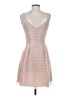 SB Metallic Tan Cocktail Dress Size 2 - photo 2