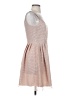 SB Metallic Tan Cocktail Dress Size 2 - photo 4