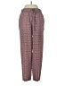 J.Crew 100% Polyester Print Burgundy Casual Pants Size 2 - photo 1