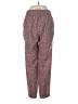 J.Crew 100% Polyester Print Burgundy Casual Pants Size 2 - photo 2