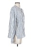 Rails Stripes Blue Long Sleeve Blouse Size S - photo 4