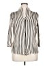 Alison Sheri Stripes Ivory 3/4 Sleeve Blouse Size XL - photo 1