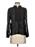 Halogen 100% Polyester Polka Dots Black Long Sleeve Blouse Size XS - photo 1
