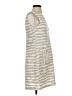 Papillon Stripes Gray Tan Casual Dress Size S (estimated) - photo 4