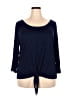 Cha Cha Vente Blue 3/4 Sleeve Top Size 2X - photo 1