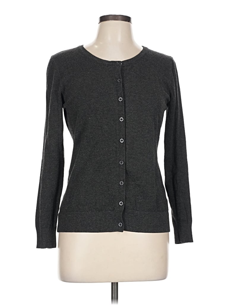 Pre-owned Cielo Cardigan Sweater In Gray
