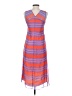 Lewit Stripes Orange Casual Dress Size 0 - photo 2