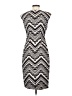 Vince Camuto Chevron-herringbone Silver Cocktail Dress Size 2 - photo 2