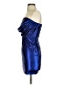 Superdown Metallic Blue Cocktail Dress Size S - photo 5