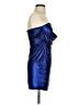 Superdown Metallic Blue Cocktail Dress Size S - photo 4