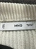 MNG Stripes Ivory Turtleneck Sweater Size S - photo 7