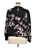 Apt. 9 100% Polyester Floral Black Long Sleeve Blouse Size XL - photo 2