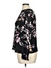 Apt. 9 100% Polyester Floral Black Long Sleeve Blouse Size XL - photo 5