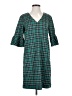 Draper James Plaid Teal Casual Dress Size 4 - photo 1