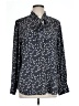Ann Taylor LOFT 100% Polyester Polka Dots Black Long Sleeve Blouse Size L - photo 1