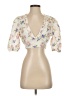 Zara Ivory Short Sleeve Blouse Size XS - photo 1