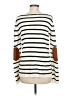 Honey Punch Stripes Ivory Pullover Sweater Size M - photo 2