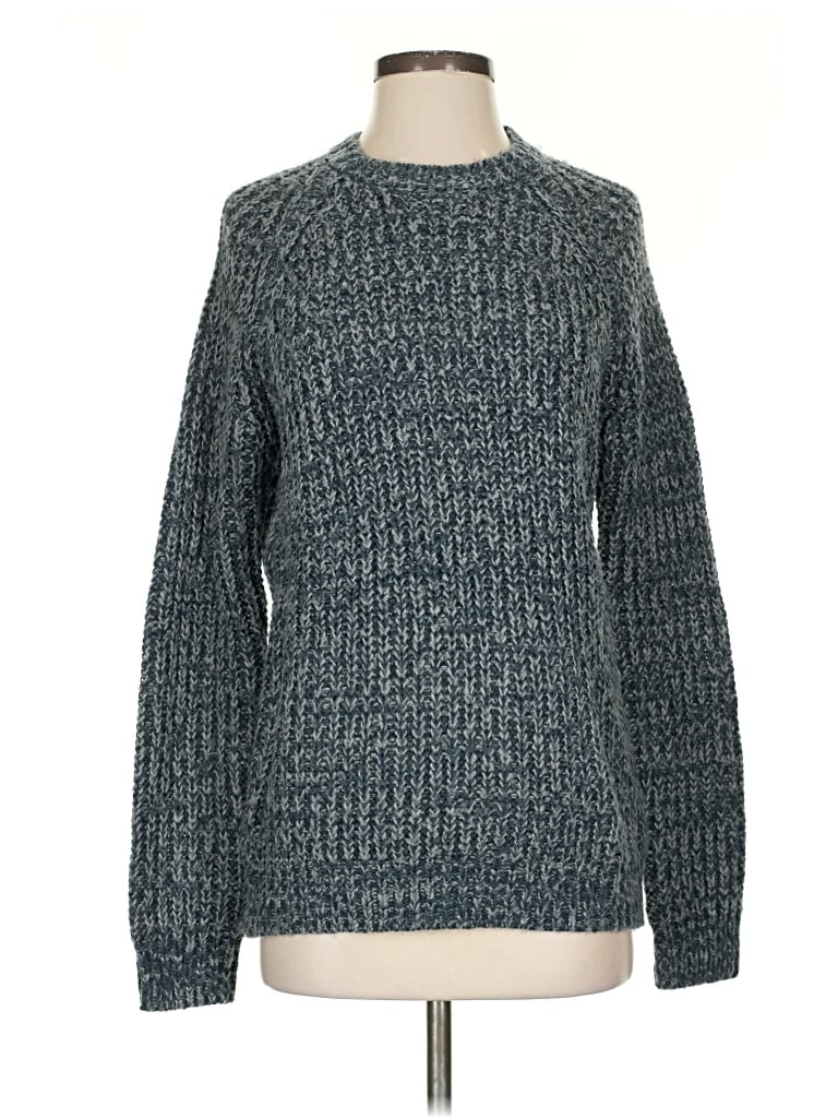 Pre-owned Pull & Bear Pullover Sweater In Blue