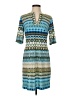 Donna Morgan Print Blue Casual Dress Size 2 - photo 1