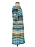 Donna Morgan Print Blue Casual Dress Size 2 - photo 4