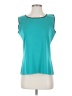 misook 100% Acrylic Teal Sleeveless Top Size S - photo 1
