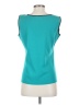 misook 100% Acrylic Teal Sleeveless Top Size S - photo 2