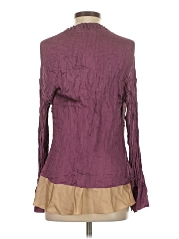 Vince. Long Sleeve Silk Top (view 2)
