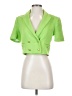 Zara 100% Cotton Green Blazer Size XS - photo 1