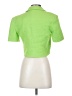 Zara 100% Cotton Green Blazer Size XS - photo 2