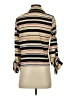 Timing 100% Polyester Stripes Black 3/4 Sleeve Blouse Size S - photo 2