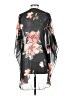 Emory Park 100% Polyester Black Kimono Size S - photo 2