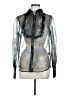 Ramy Brook 100% Polyester Silver Long Sleeve Blouse Size M - photo 1