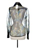 Ramy Brook 100% Polyester Silver Long Sleeve Blouse Size M - photo 2