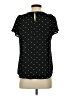 CeCe 100% Polyester Polka Dots Black Short Sleeve Top Size XS - photo 2