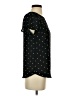 CeCe 100% Polyester Polka Dots Black Short Sleeve Top Size XS - photo 4