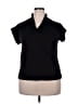 Assorted Brands 100% Polyester Black Short Sleeve Top Size 18 - photo 1