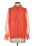 Ann Taylor LOFT 100% Polyester Orange Long Sleeve Blouse Size S - photo 1