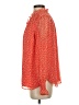 Ann Taylor LOFT 100% Polyester Orange Long Sleeve Blouse Size S - photo 5